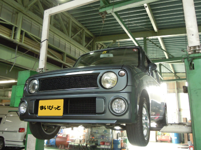 スズキラパンのマフラー交換！