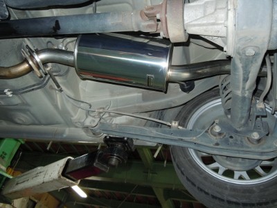 スズキラパンのマフラー交換！