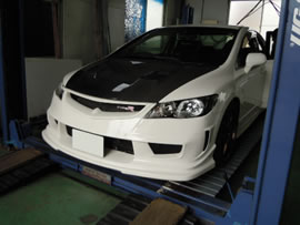 CIVIC Type-Rのマフラー交換